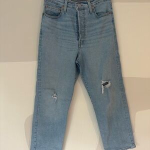 Levi's Light Blue Ankle & Cropped Jeans